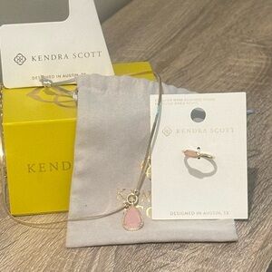 Kendra Scott Necklace + Ring - Rose Quartz #NWT